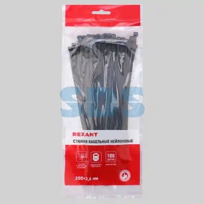 70201 — Хомут пластиковый мм черн шт REXANT