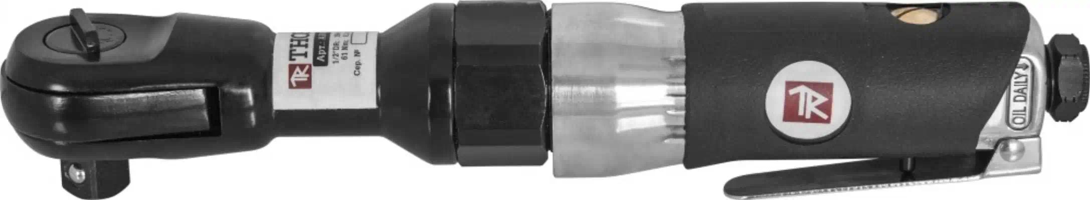 ARW1261 — Пневмотрещотка 1/2 inch, 61 Нм, 150 об/мин, 141 л/мин, 6.3 бар, вес 1,19 кг, штуцер 1/4 inch THORVIK