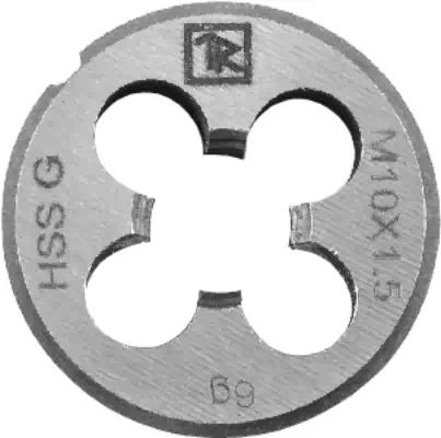 MDG61 — MDG61 плашка DDRIVE круглая ручная с направляющей в наборе м6х1.0, HSS, ф25х9 м THORVIK