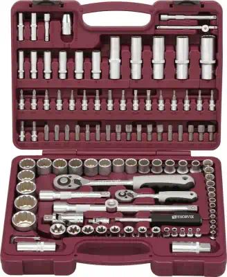 UTS010812 — UTS0108/12 набор инструмента универсальный 1/4, 1/2DR с головками торцевыми 12г THORVIK