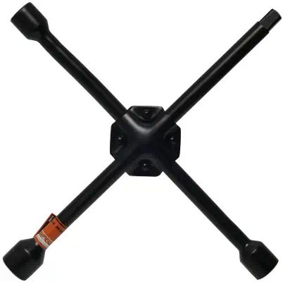 30812 — Ключ балонный крест 1719221/2 черн.лак, усиленный автодело (индия) АВТОДЕЛО