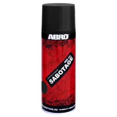SPG004 — Краска спрей черный атовый  ABRO