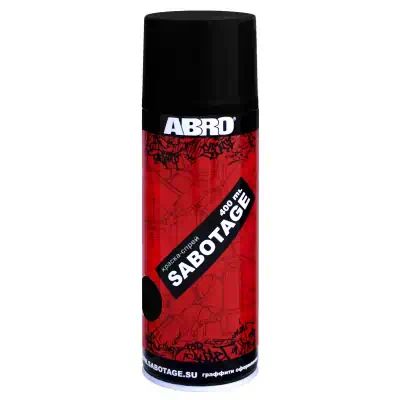 SPG039 — Краска автомобильная аэрозоль чёрный  ABRO