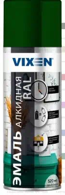 VX36005 — Эмаль Vixen универсальная зеленый мох ral 6005 акриловая аэрозоль 520 мл АСТРОХИМ