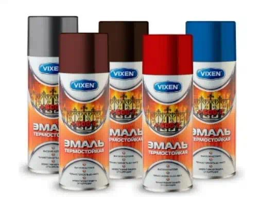 VX53000 — VIXEN эмаль термостойкая, серебристая, аэрозоль 520 мл АСТРОХИМ