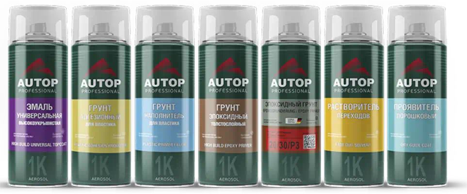 ATPA07583 — AUTOP эмаль структурная для пластика №4, черная кр AUTOP