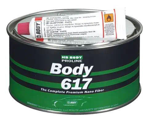 6170600000 — Шпатлевка BODY 617 NANO FIBER POLYESTER 500г стекловолокно греция BODYPARTS