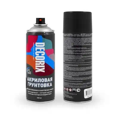010802DX — Грунт аэрозоль черный DECORIX