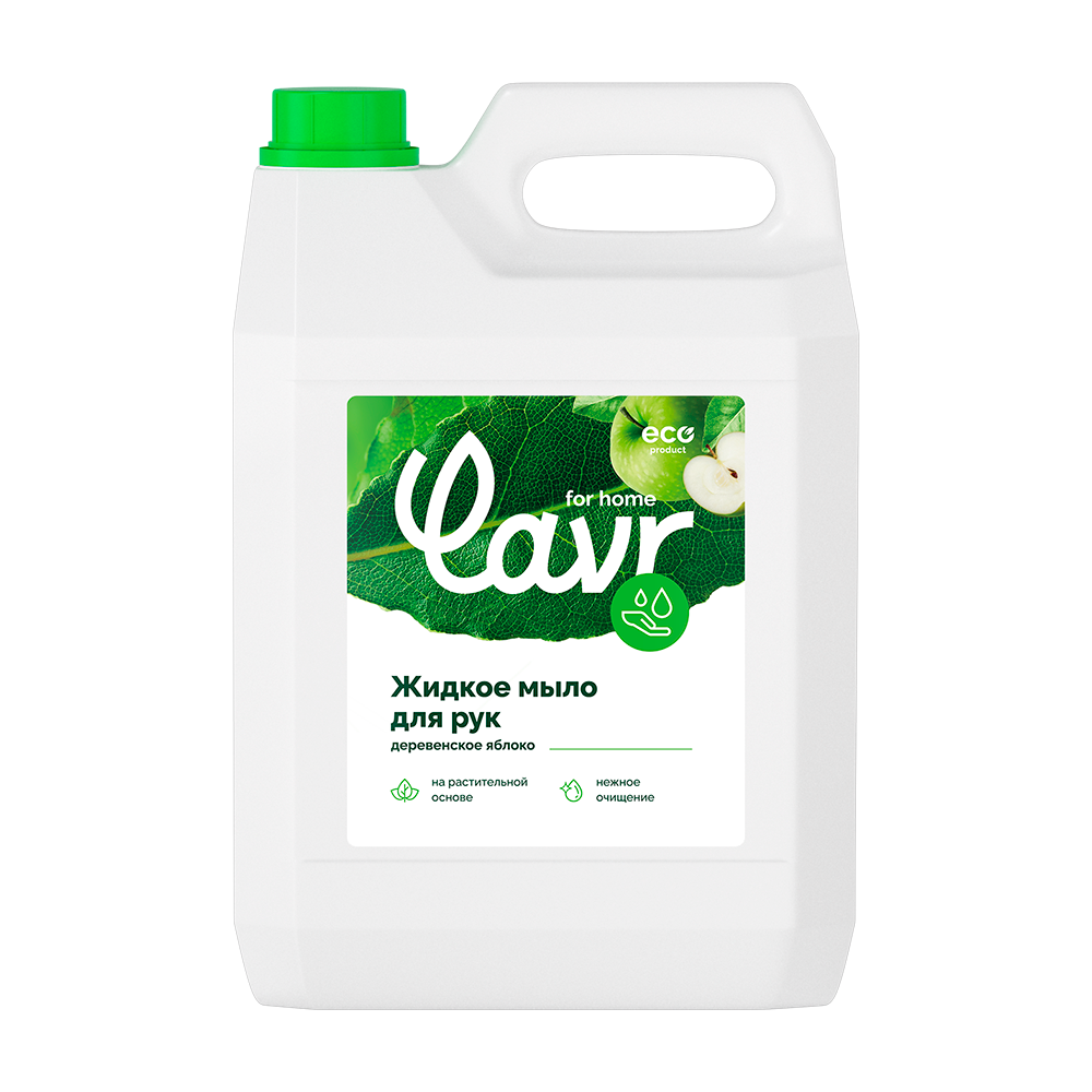 3409 — Жидкое мыло! LAVR for home Деревенское яблоко 5л LAVR