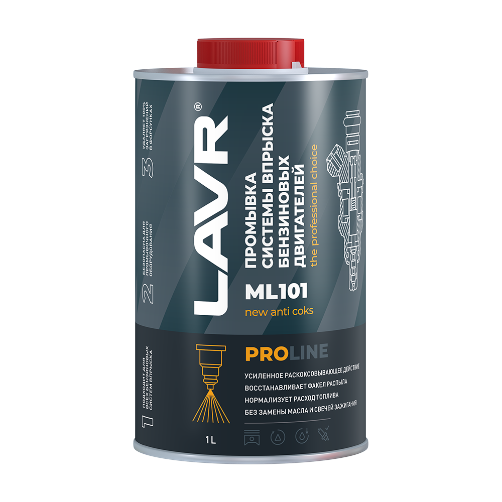 LN2000 — Промывка инжекторных систем ML101 с раскоксовывающим эффектом 1л. LAVR