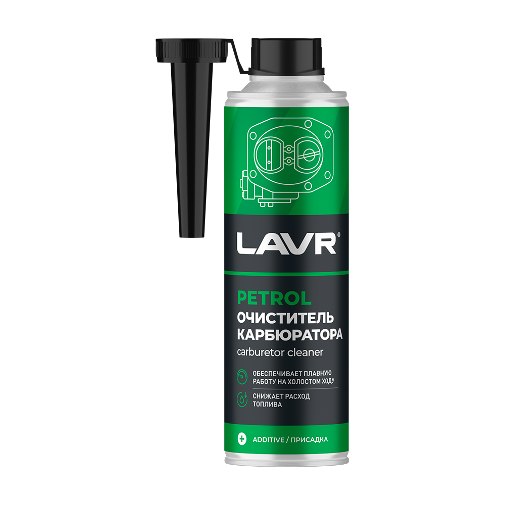 LN2108 — Очиститель карбюратора в бак на 40-60л 310 мл с насадкой LAVR