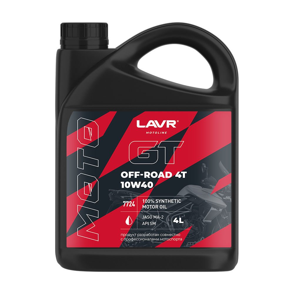 LN7724 — Масло MOTO GT OFF ROAD 4T 10w40 4л LAVR