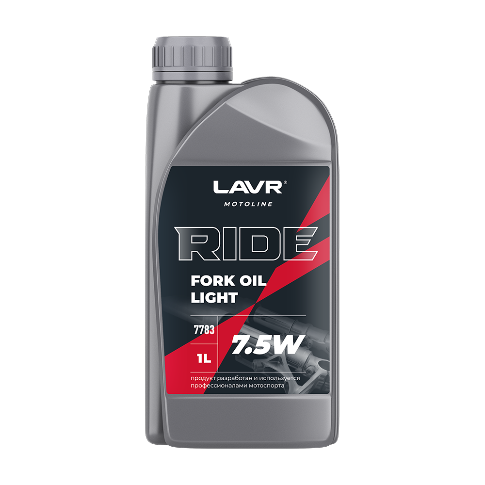 LN7783 — Масло MOTO вилочное RIDE Fork oil 7,5w 1л LAVR