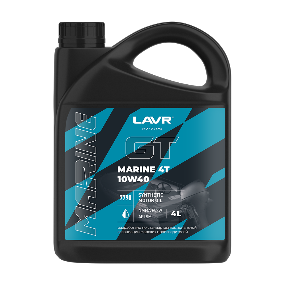 LN7790 — Масло MOTO GT Marine 4T 10w40 4л LAVR
