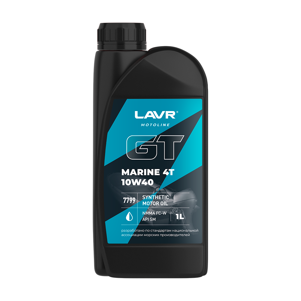 LN7799 — Масло MOTO GT Marine 4T 10w40 1л LAVR