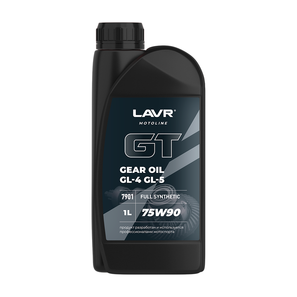 LN7901 — Масло MOTO GT GEAR 75w90 Gl4/5 1л LAVR