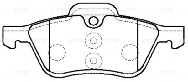 CKB12 — Колодки тормозные CTR