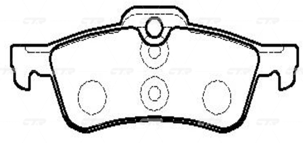 CKB14 — Колодки тормозные CTR