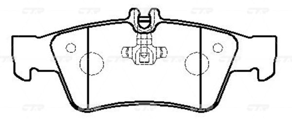 CKBZ13 — Колодка дискового тормоза  (задняя) CTR