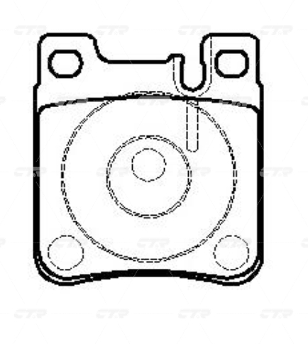 CKBZ4 — Колодки тормозные CTR