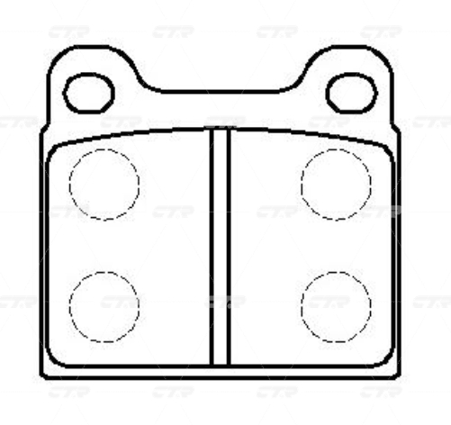 CKBZ5 — Колодки тормозные CTR