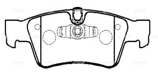 CKBZ53 — Колодка дискового тормоза  (задняя) CTR