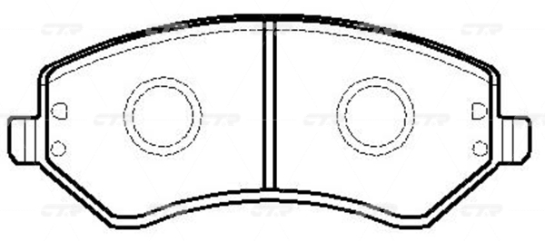CKCR4 — Колодки тормозные CTR