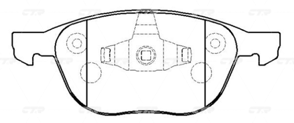 CKF14P — Колодки тормозные CTR