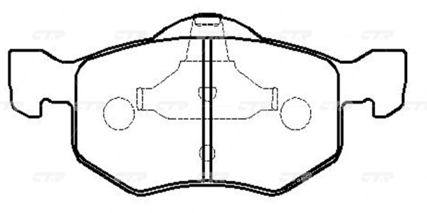 CKF17 — Колодки тормозные дисковые CTR