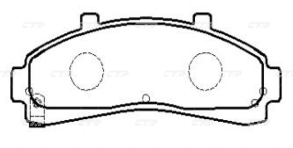 CKF5 — Колодки тормозные CTR