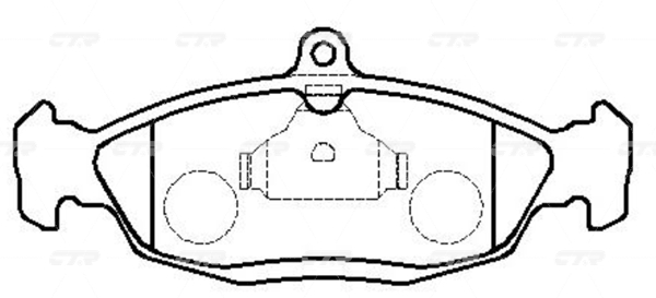 CKG2 — Колодки тормозные CTR