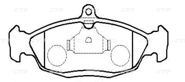 CKG27 — Колодки тормозные CTR