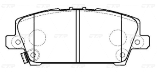 CKHO71 — Колодки тормозные CTR