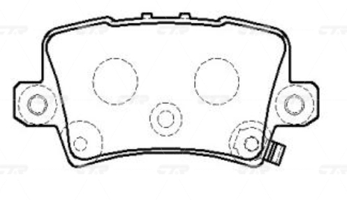 CKHO72 — Колодки тормозные дисковые CTR