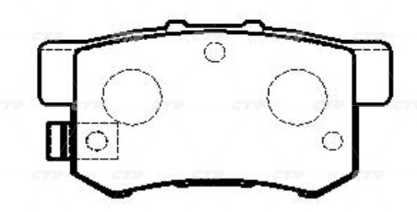 CKHO8 — Колодка дискового тормоза  (задняя) CTR