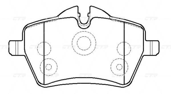 CKHO82 — Колодки дисковые CTR
