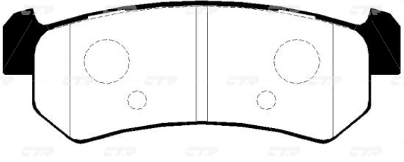 CKKD14 — Колодки торм.зад. (новый арт. GK0442) CTR