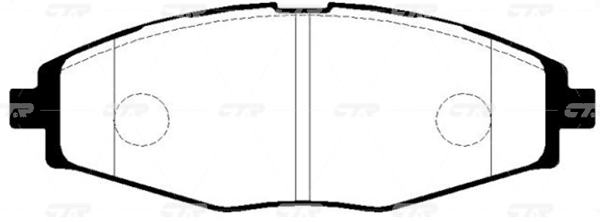 CKKD2 — Колодки DAEWOO NEXIA (R13),MATIZ (M100,M150)/CHEVROLET LANOS (T100) CTR