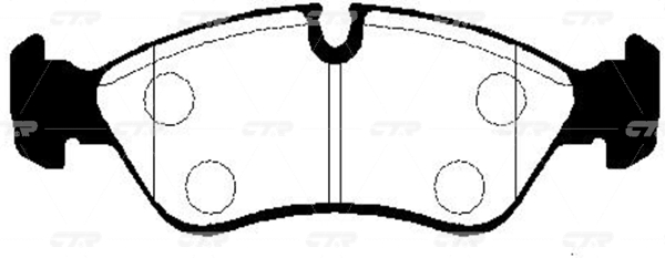 CKKD4 — Колодки тормозные CTR