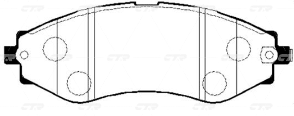 CKKD8 — Колодки DAEWOO NEXIA (R14),NUBIRA (J150),LEGANZA (V100) CTR
