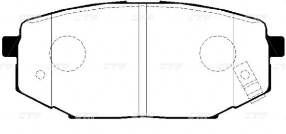 CKKH13 — Колодки тормозные CTR