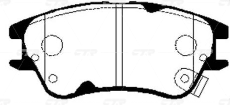 CKKH2 — Колодки тормозные CTR