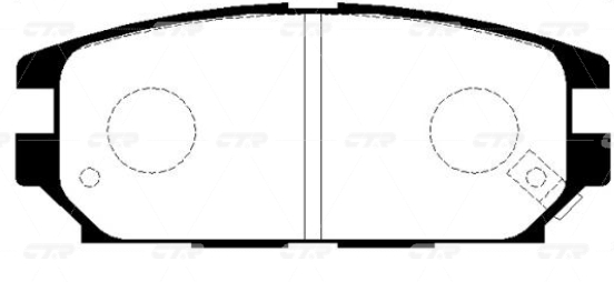 CKKH26 — Колодки тормозные CTR