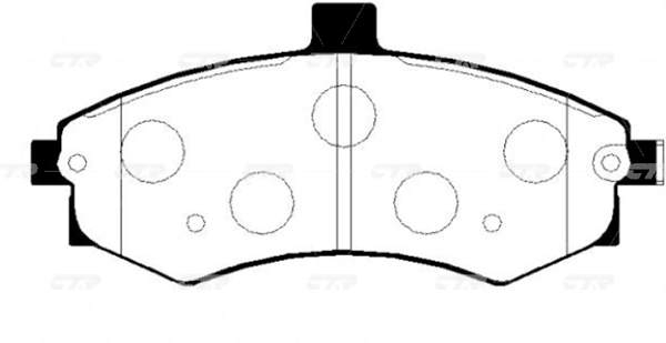 CKKH27 — Колодки тормозные дисковые CTR