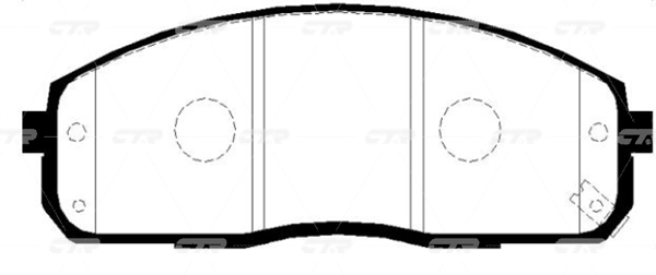 CKKH29 — Колодки торм.пер. (новый арт. GK0 3) CTR