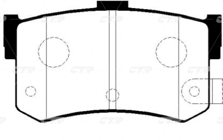 CKKH5 — Колодки тормозные CTR