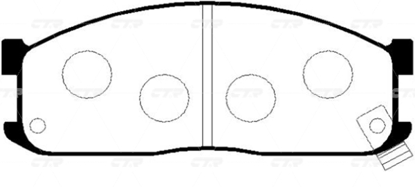 CKKK11 — Колодки тормозные дисковые CTR