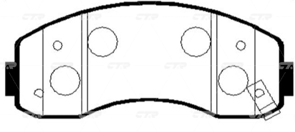 CKKK15 — Колодки тормозные CTR