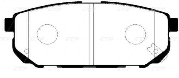 CKKK19 — Колодки зад.KIA SORENTO (JC) (2002-2006) CTR