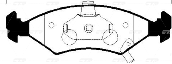 CKKK22 — Колодки торм. (новый арт. GK0528) CTR